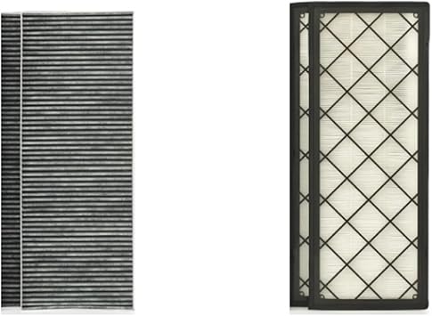 Carbon Cabin Filter Kit Compatible With Tesla Model Y In & Exterior Air Filter And Model 3 0986628583 = FP25015Exterior HEPAKit-4pc