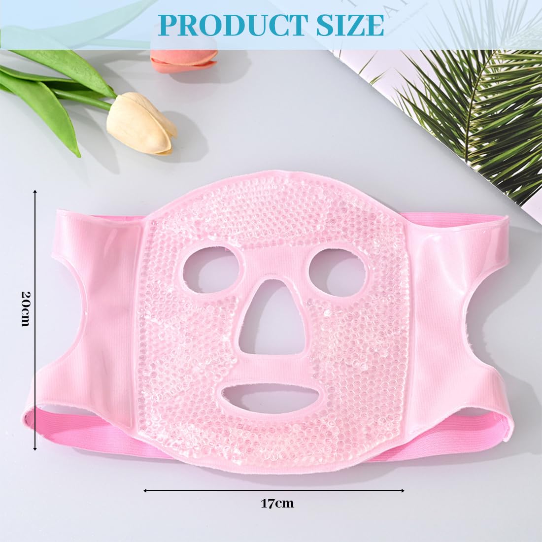 JEYORZY 1 pcs Masque en gel, chaud et froid pour le visage, Masque Froid pour le