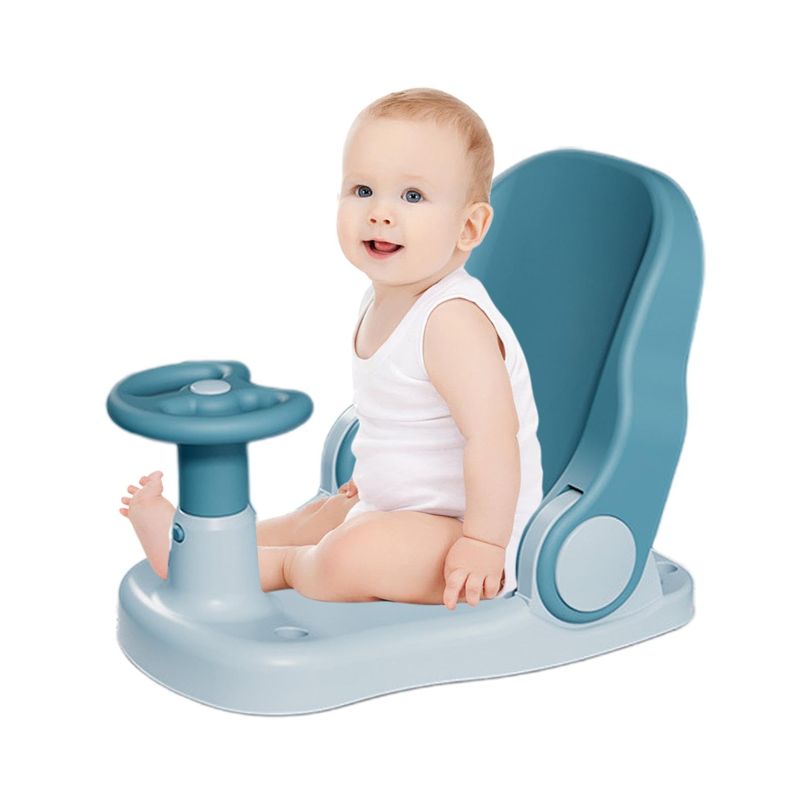 KAKIBLIN Coussin De Bain Antidérapant Pour Bébé De 0 à 6 Mois Bleu