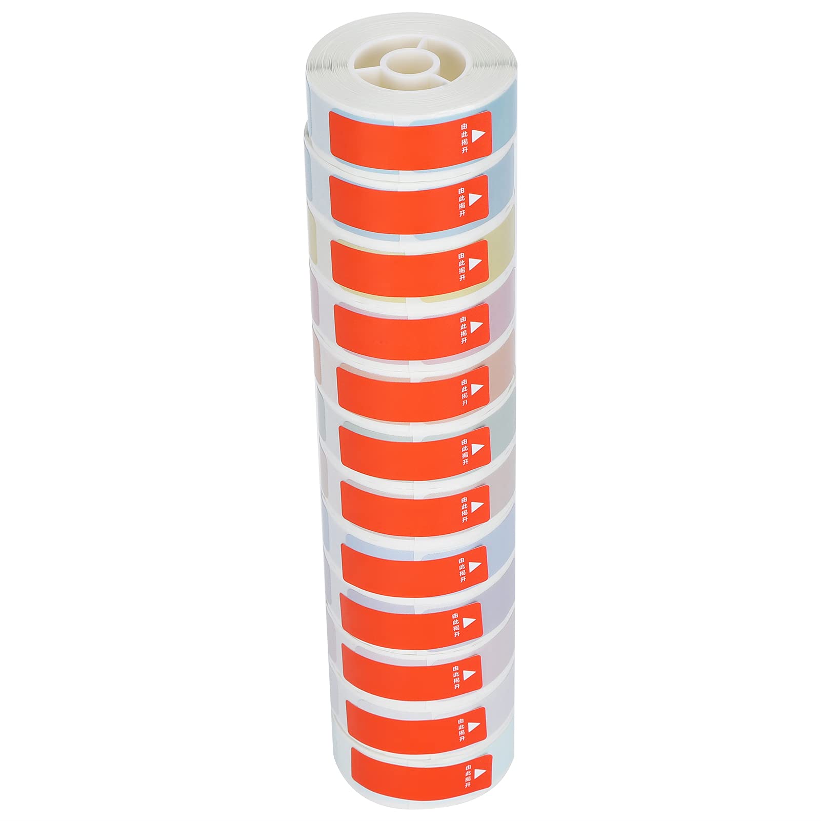 12 sztuk Wodoodporna naklejka termiczna w rolkach Samoprzylepny papier do etykiet PCV do przechowywania w kuchni Odzież Identyfikacja biżuterii 12 x 30 mm 180 arkuszy w rolce (Zestaw wiosenny)