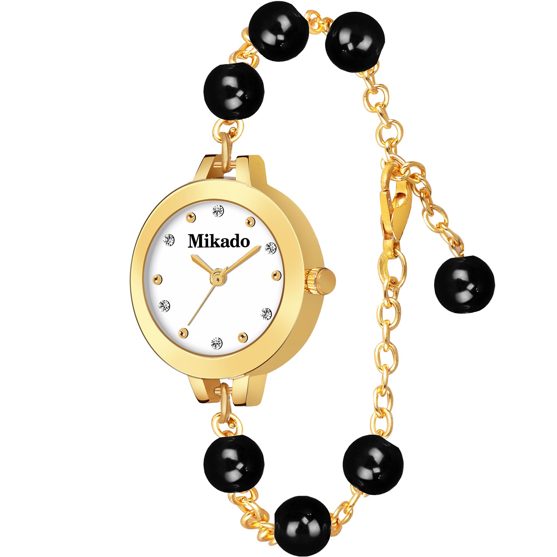 Mikado Ivory Elegance Pearl Bracelet Style Womens Analog Watch (B0CK7ZY8ZT) Amazon Price History, Amazon Price Tracker