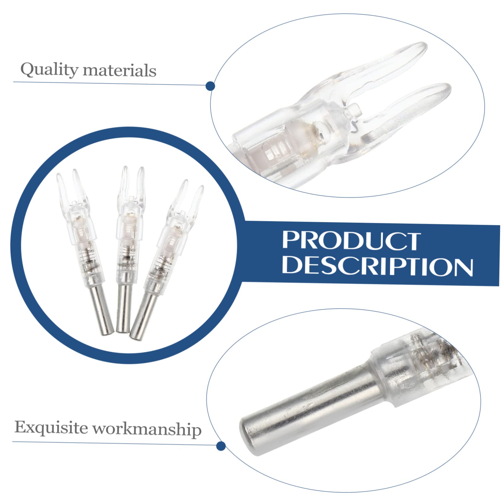 WHAMVOX Arrow Accessory Kit Led Arrow Tails 6.2mm Fit for Archery Use Decorative