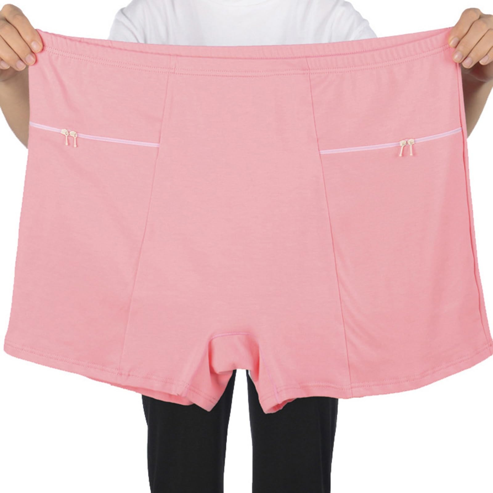 LaseVe Donna Intimo Taglie Forti Mutandine Con Cerniera Donna Grande Curvy Boxer Donna con Tasca Mutande 3 Confezioni