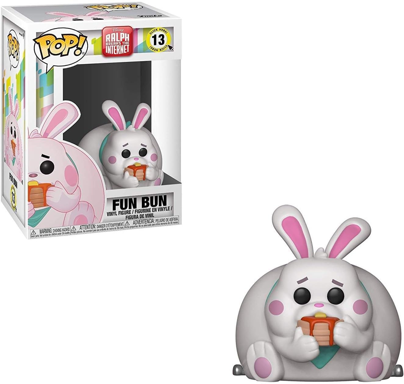 Funko Pop Disney: Wreck-It Ralph 2 - Fun Bun Toy, Multicolor