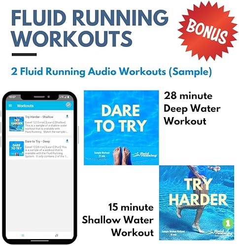 Miniatura 2 de Fluid Running Cinturón de flotación Aqualite, ligero pero extremadamente flotante, con diseño cómodo, perfecto para trotar acuático y aeróbicos