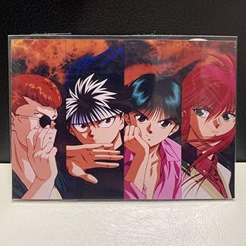 希少品 美品 幽遊白書(桑原和真) ラミネートカード Amazon.co.jp: レア 当時物 幽遊白書 公式 オフィシャル生写真