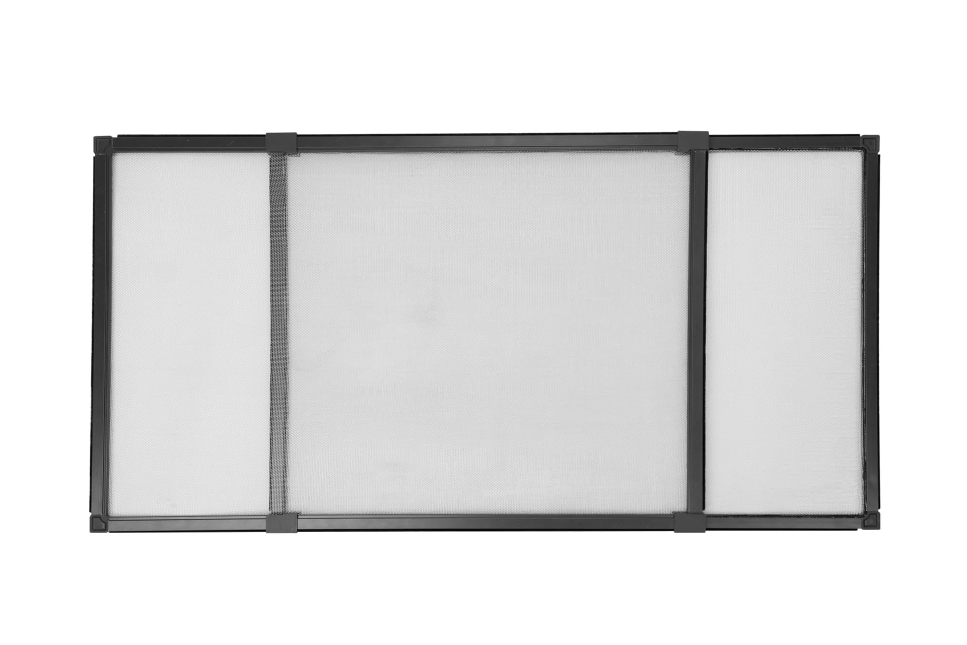 Schellenberg Moustiquaire coulissante, 50 x 75-142 cm, anthracite, toile en aluminium, ajustable individuellement, montage sans outils, 50815