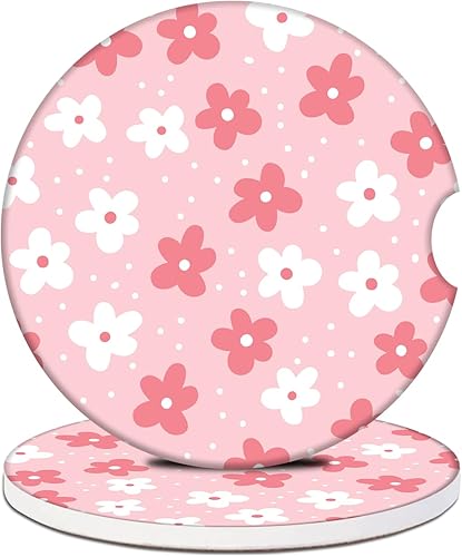 Miniatura 22 de Adventure Awaits Posavasos Portavasos de Cerámica Absorbente - Paquete de 2, Posavasos Antideslizantes para Automóvil, Accesorios de Interior de La