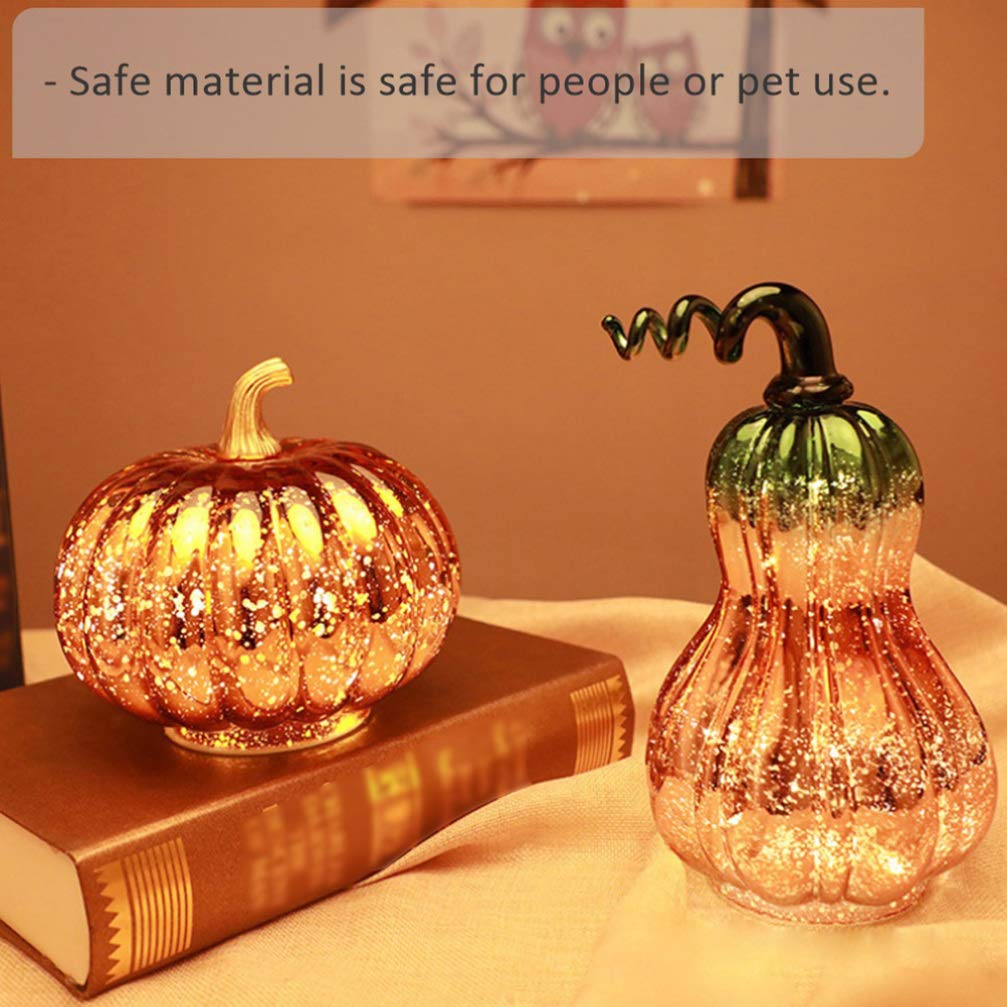 OSALADI Kürbis LED Licht - Wasserdichte Halloween Deko