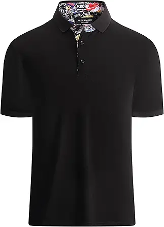 Alex Vando Mens Polo Shirts Short Sleeve Regular Fit Fashion Designed Shirt