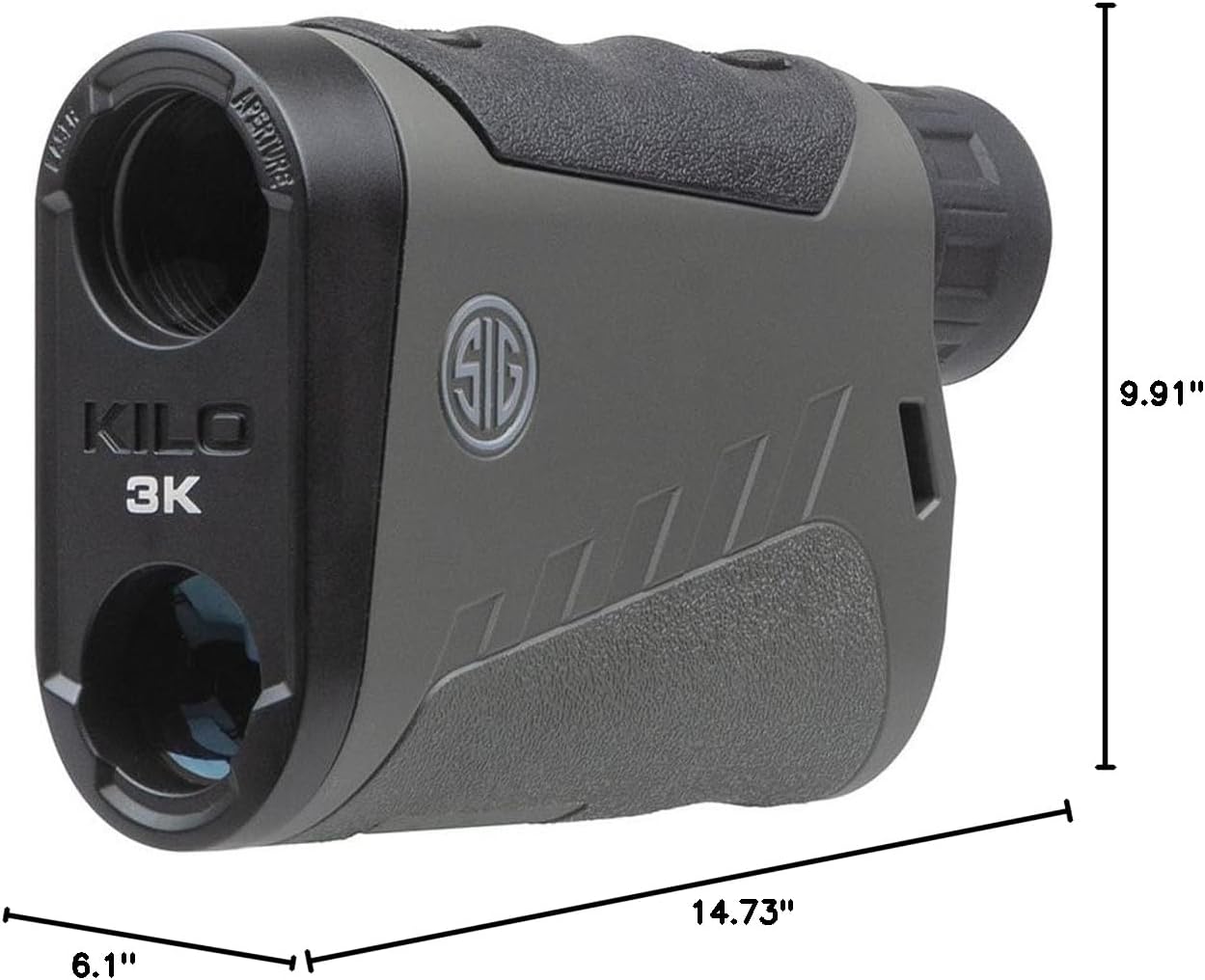 SIG SAUER KILO3K 6X22MM Compact Lightweight Waterproof Accurate Laser Rangefinder |BDX-U/X, Red OLED Display (SOK3K602)