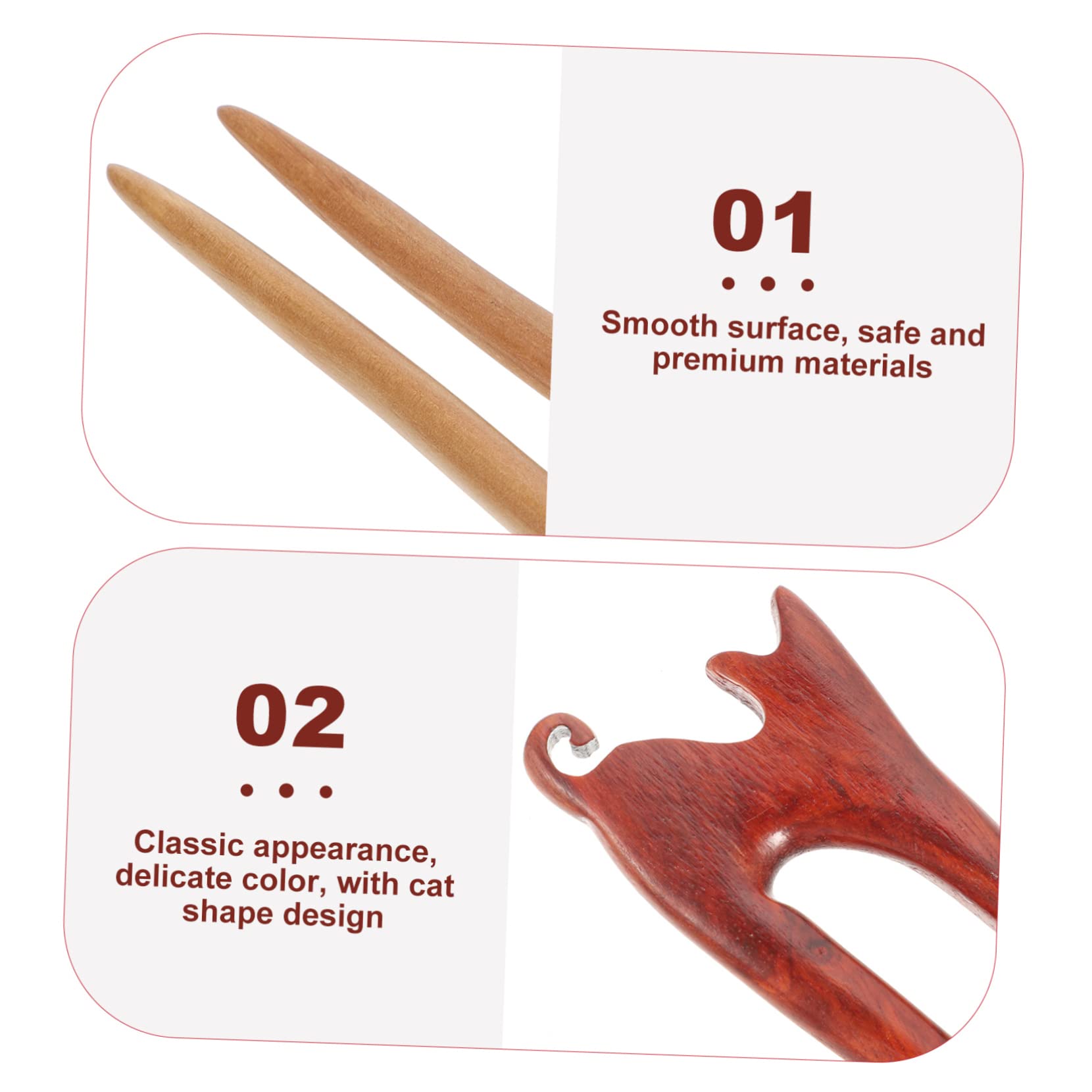 6 horquillas para el, rizador de pelo, de madera, horquilla para el pelo, pinzas para el pelo, accesorios para el pelo, para mujeres, palillos para el pelo, bastones de pelo