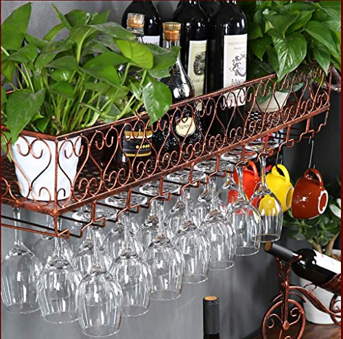 Soporte de vino multifuncional de hierro para pared 30x25cm miniatura 5