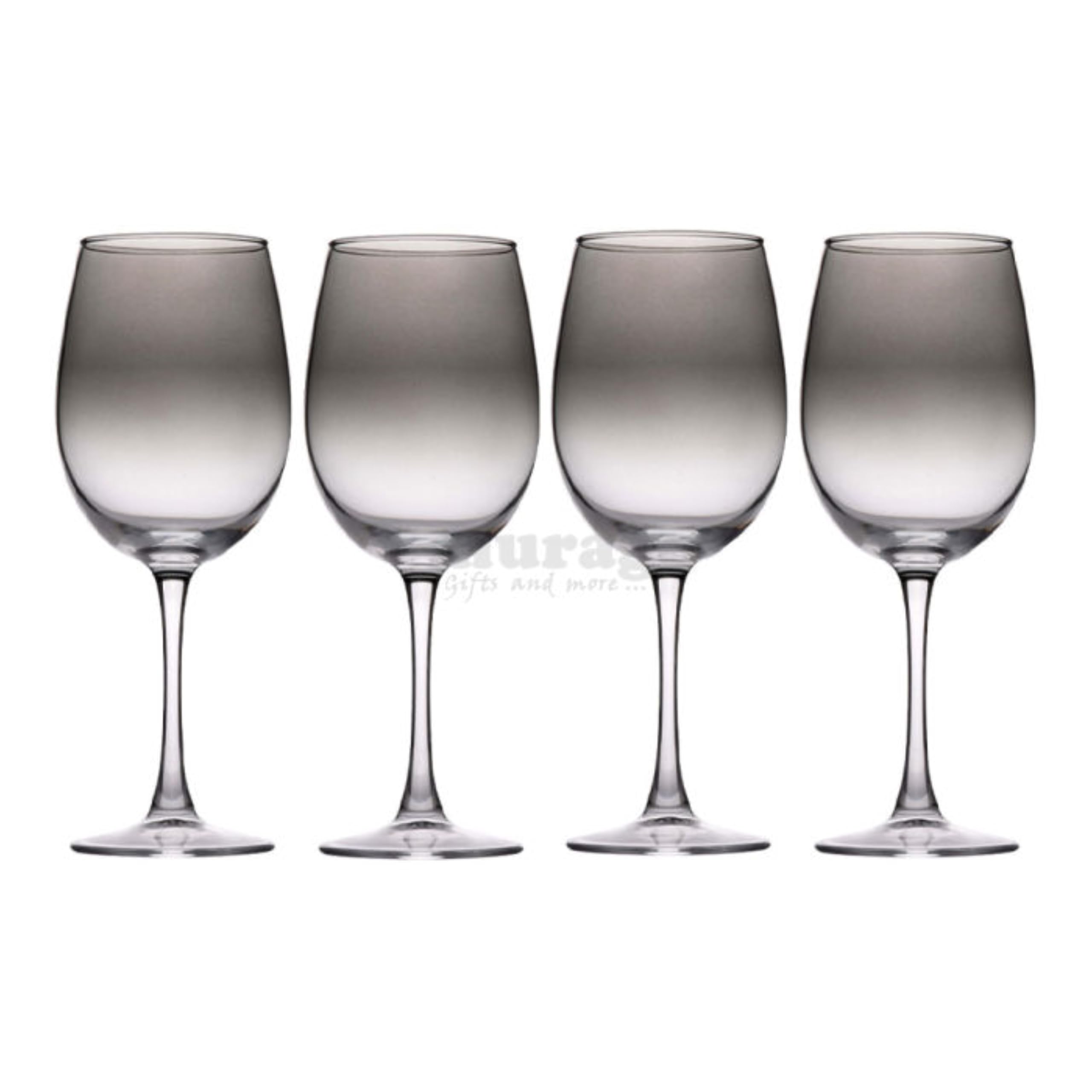 alpina Wine Glass - Set of 4-360ml - Clear Smoke Effect