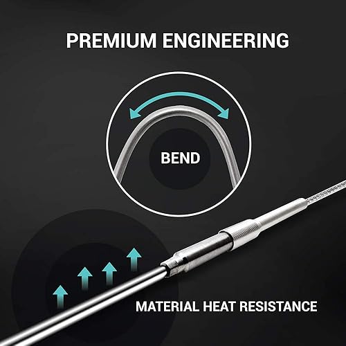 Miniatura 8 de TL1914SL K-Type Inconel 600 Sondas flexibles de sensor de temperatura de termopar -40  2012F, 0.039 in11.811 in