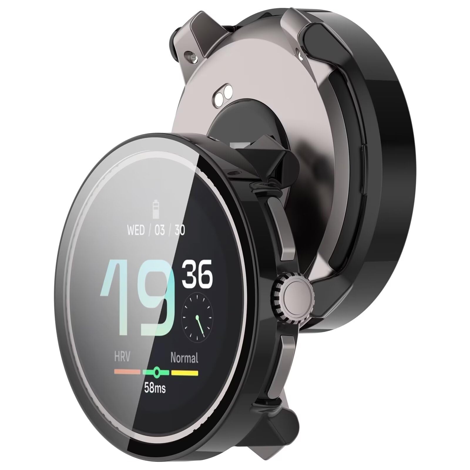 TINGYR 2 Pack Compatible with Suunto Race, PC + Tempered Glass to Protect the Screen, Anti/fall - Image 4