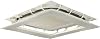 Diane Service AW2002101 Air Wing Ivory Main Body 6.3 x 19.7 inches 160 x 500 mm, Side Body 6.3 inches 160 mm Square 4 Sides
