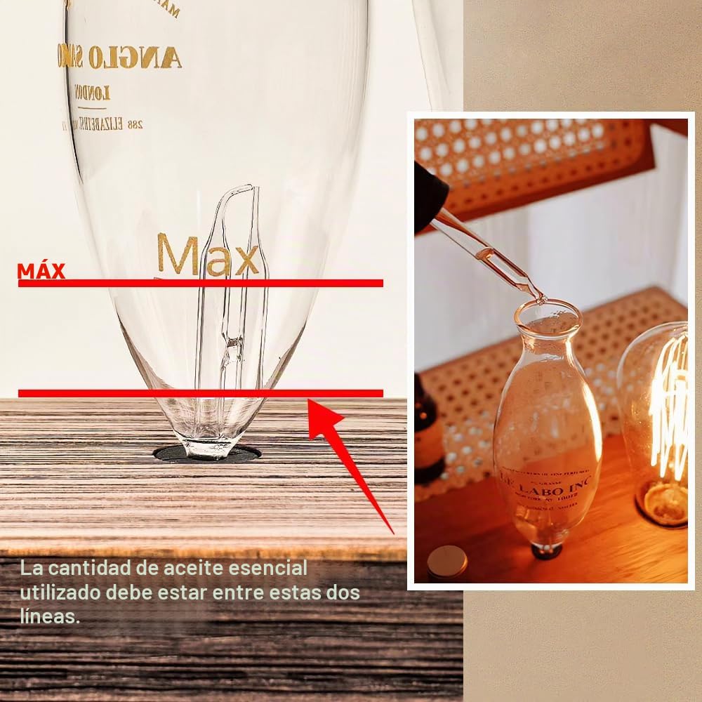 BAUSATZ Difusor de aceite esencial sin agua, difusor de aroma, difusor de aceite esencial, difusor de aromaterapia de madera maciza para hogar, spa, hotel, yoga y oficina