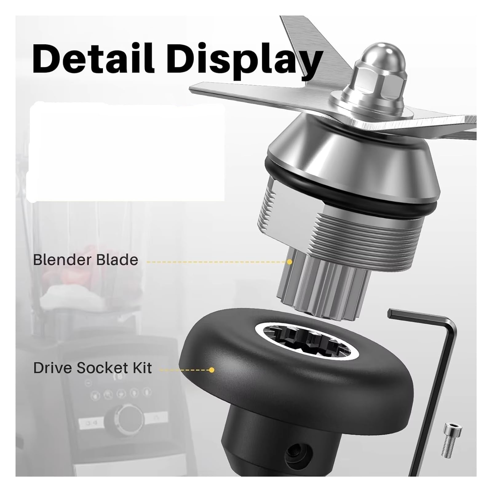 Kit de repuesto de cuchillas de licuadora Compatible con Vitamix