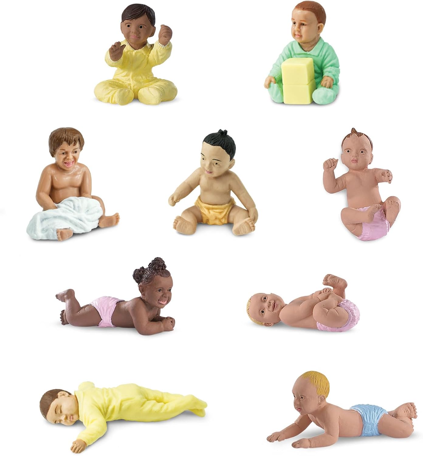 Safari Ltd. Bundles Of Babies TOOB - Miniature Figurines Of Babies - Educational Toy Figures For Boys, Girls & Kids Ages 3+