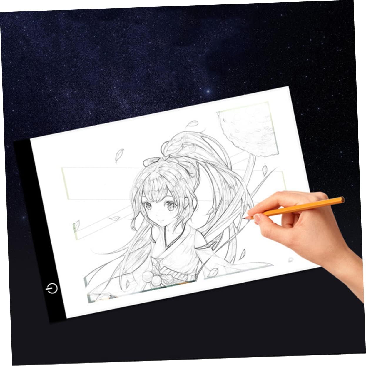 STOBOK Fashion Copy Plate Led Tracing Pad Lighted Tracing Board Led Copy Plate Practical Drawing Board
