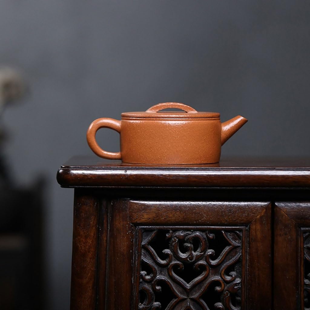 Tetera de Kung Fu Para Hacer té Tetera De Arcilla Amarilla For Uso Doméstico, Escritorio For Salón Té, Adecuada For La Mayoría Los Tés Juego de Té de Cerámica