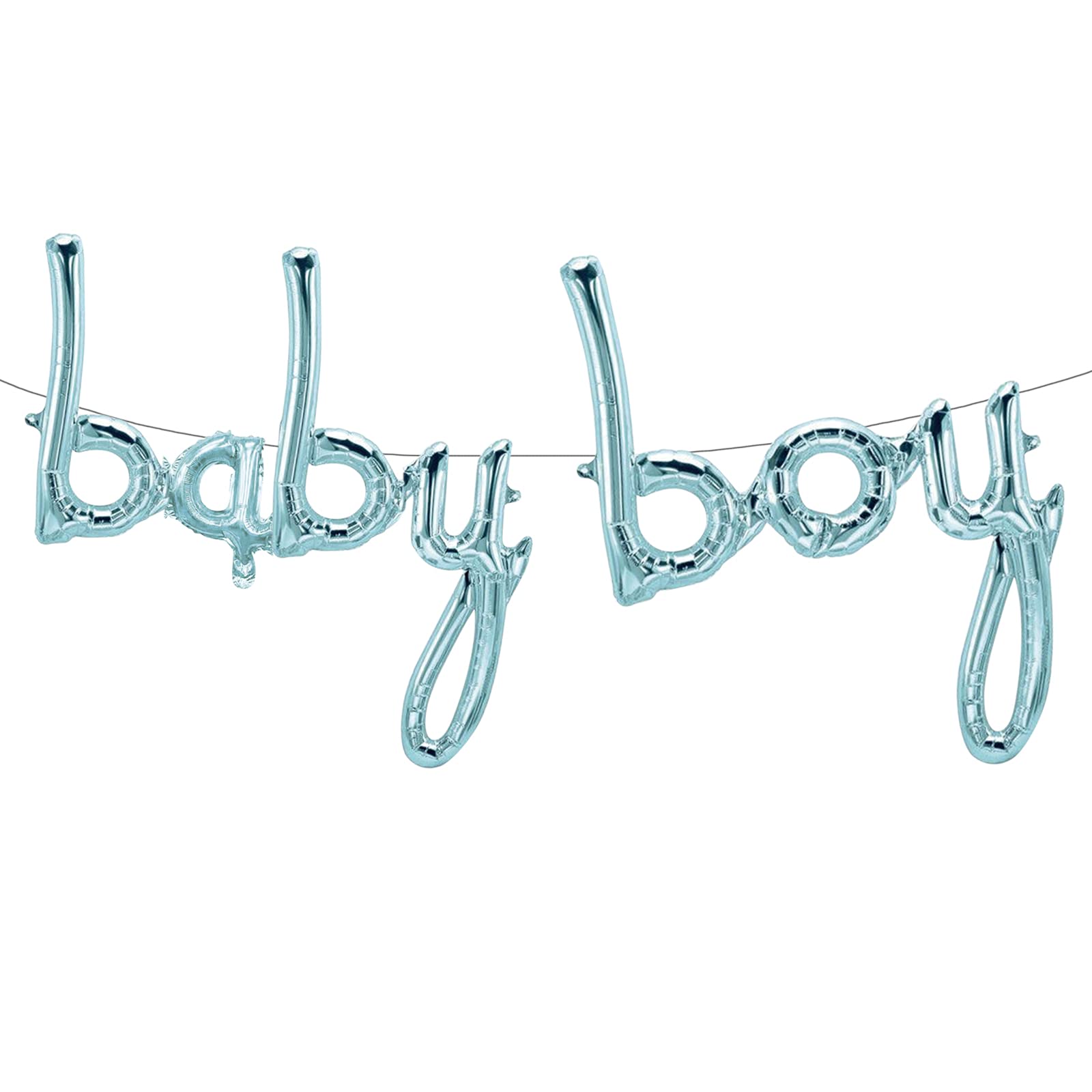 Tellpet Baby Boy Balloons, Blue Baby Boy Letter Balloon Baby Shower Decorations for Boy