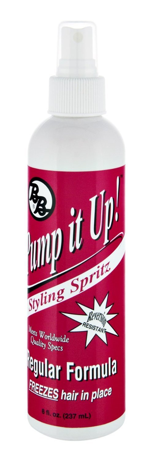 Bronner Brothers Pump It Up Spritz Regular Hold, 8 oz (Pack of 12)