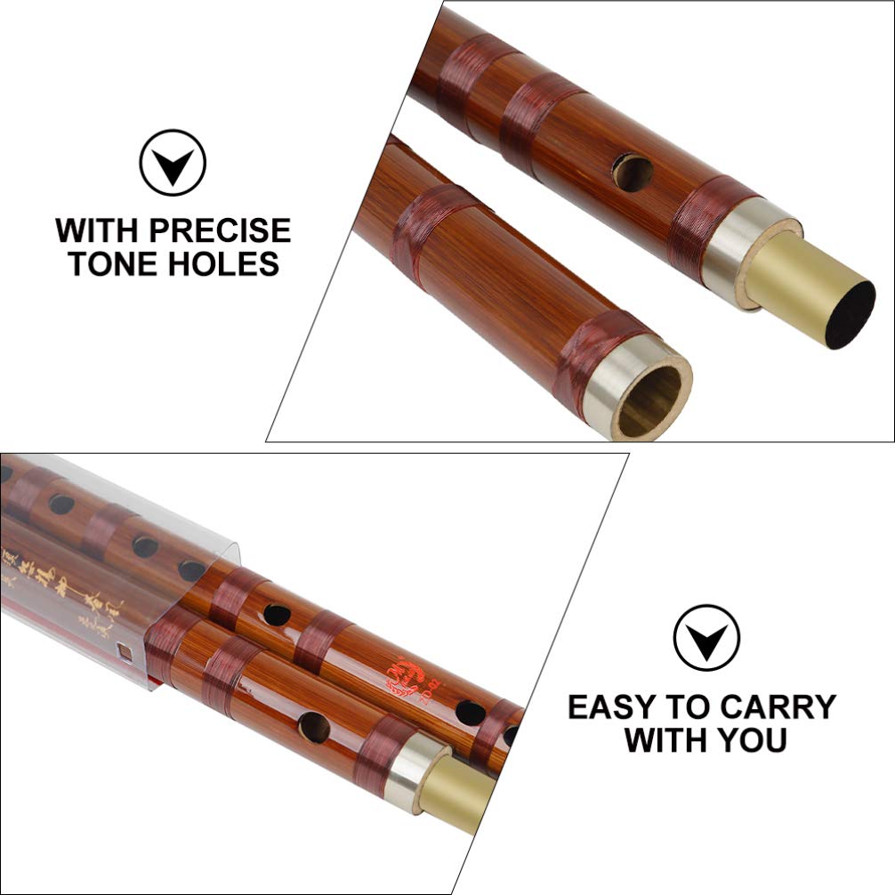 MILISTEN Flauta De Bambú De Viento Chino Flauta Dizi Flauta Clarinete Flauta China De Madera Flauta De Madera Flauta Principiante Dizi Chino Tradicional En Caja Bambú Amargo Pífano