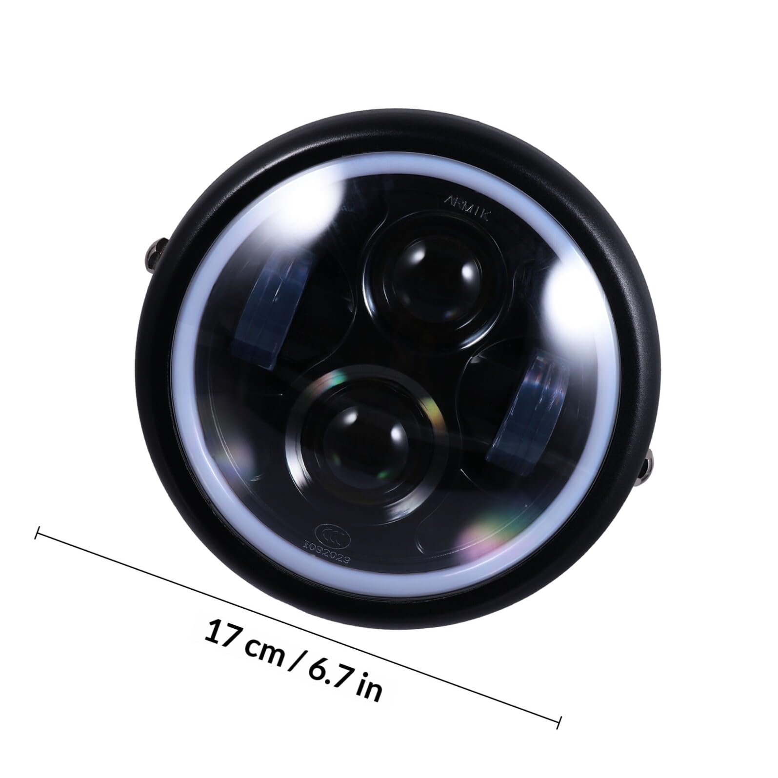 YARNOW Faro LED per Motocicletta Retro Compatibile Cg125 Gn125, Lampada da Lavoro a LED Resistente per Guida Notturna e Ambienti Difficili, Luce Intensa per Moto Off-road
