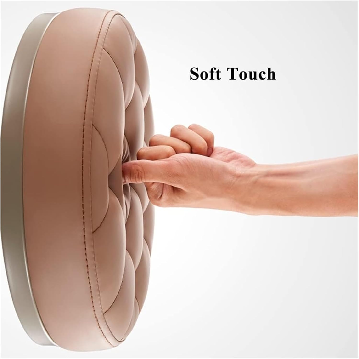 Rolling Stool with Wheels, Pneumatic Mechanic Stool,Adjustable Garage Shop Roller Seat, Round Movable Low Height Rolling Chair(Red-Brown) (Sky Blue One Size)