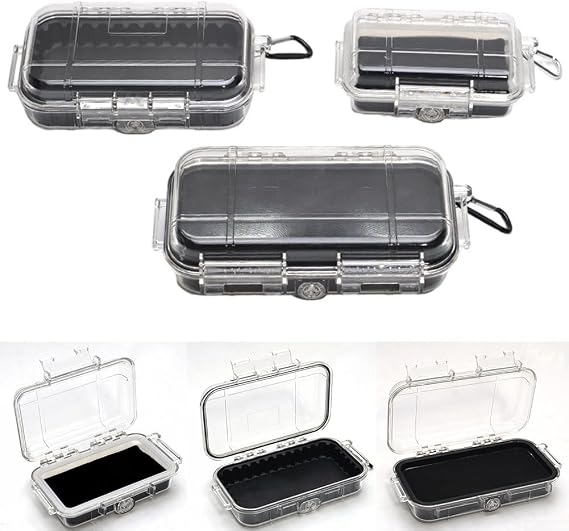 Portable Hard Case For Camping Gear, Waterproof And Shockproof Survival Box, Rugged Crush Proof Equipment Container With Shockproof Storage For Electronics, Outdoor Tool Organizer(M)