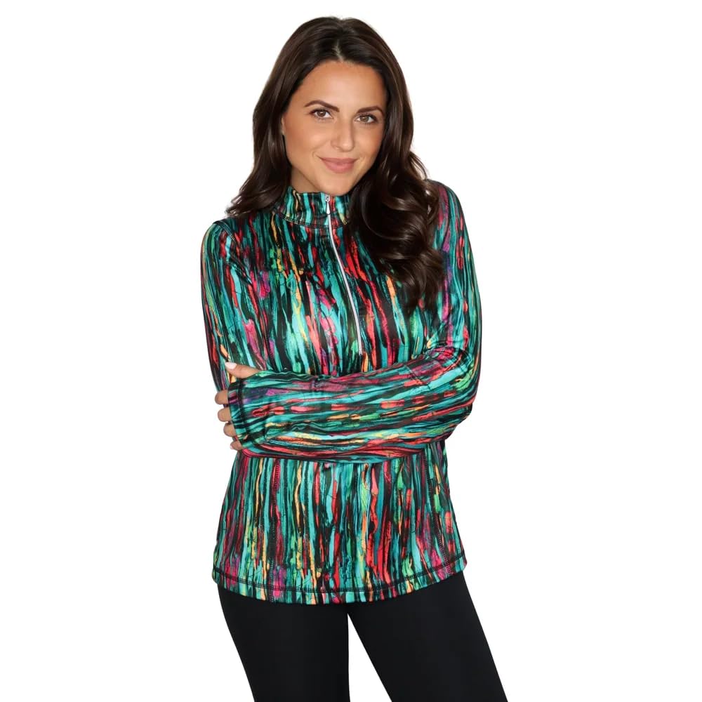 Zip Up Pullover with Thumb Holes