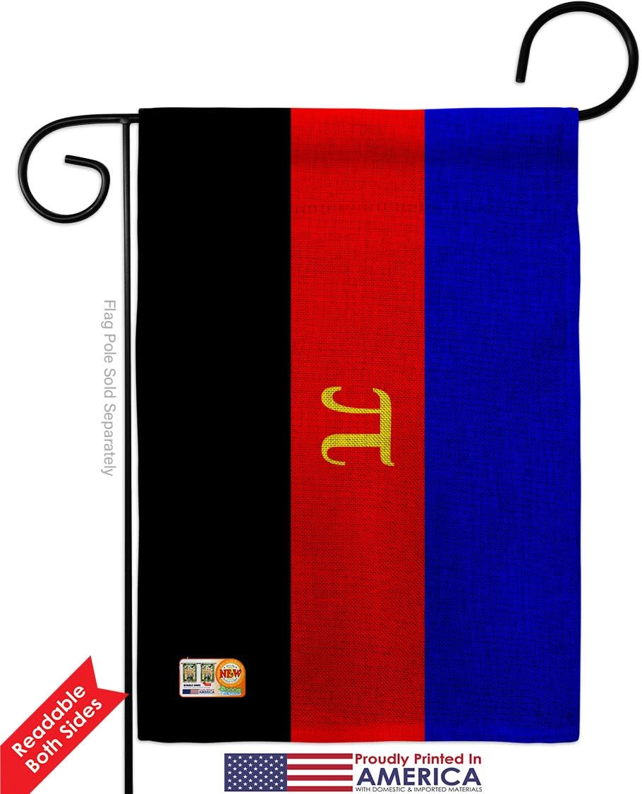 Polyamory flag Garden Support Pride Rainbow Love LGBT Gay Bisexual Pansexual Transgender Small Decorative Gift Yard House Banner Double-Sided Made In USA 13 X 18.5