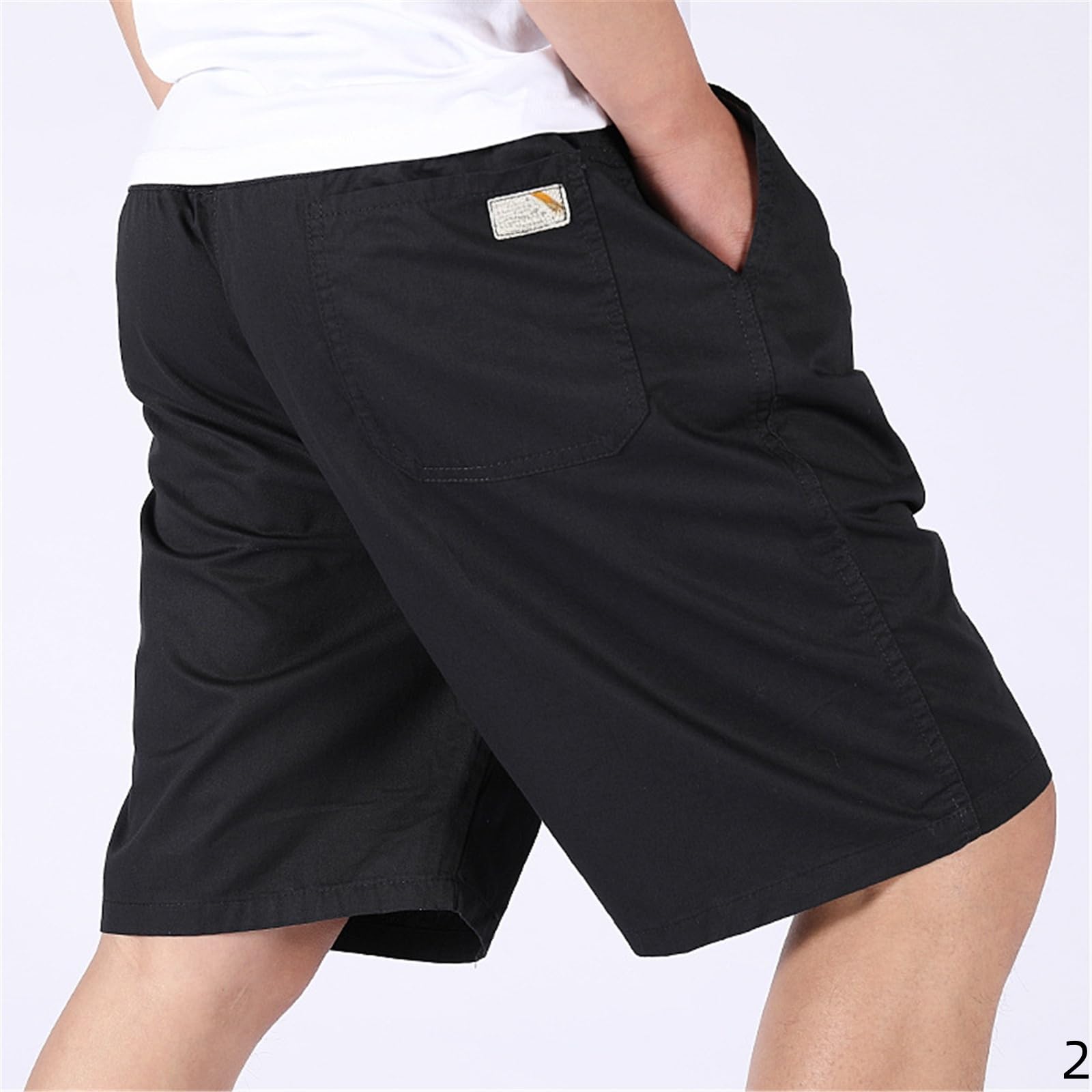 Pantaloncini Uomo Shorts di Cotone Estate Sciolte Sport Casual Cortometrali da Uomo-verde-4xl