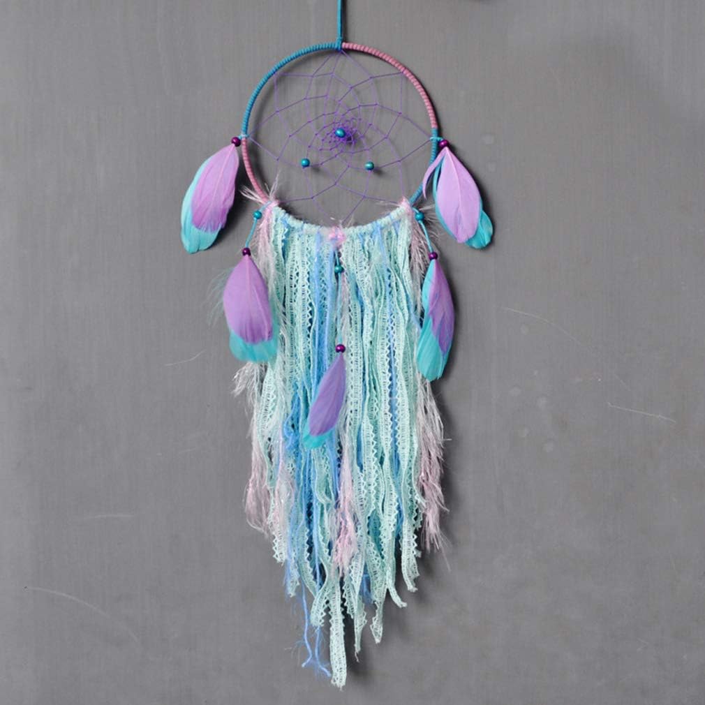XiaoMtou Feather Dream Catcher Handmade Wall Hanging Ornament Bohemian Tassel Dream Catchers Rustic Farmhouse, Office, Bedroom Decor (Colorful)