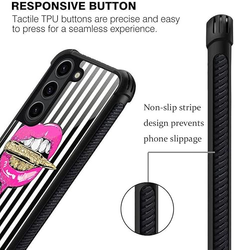 Miniatura 94 de Funda para Samsung Galaxy S23 Plus, protección de grado militar, esquinas a prueba de golpes, funda antiarañazos para Samsung Galaxy S23 Plus, flor