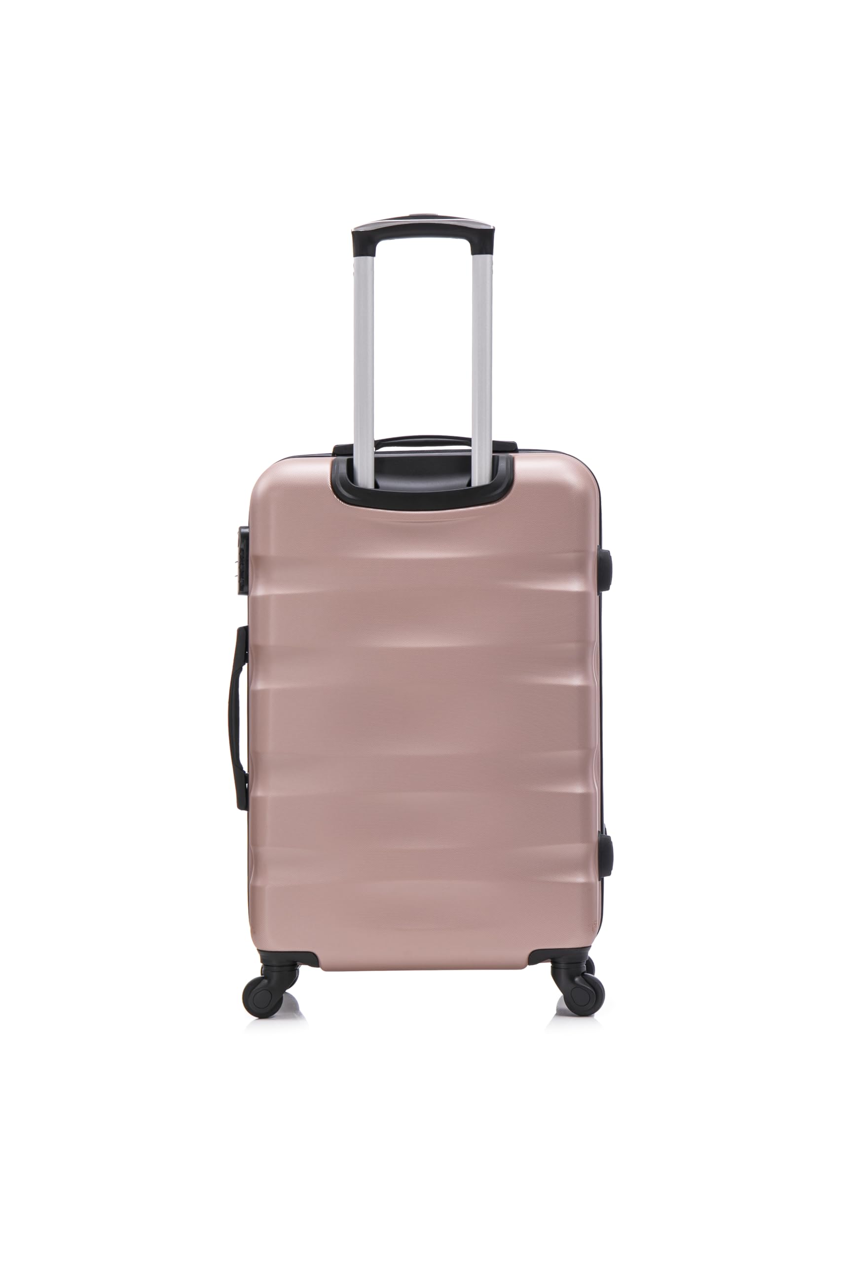 CELIMS - Valise Moyenne Taille 65 cm | Bagage Soute Avion | 20kg | 8 Roues | ABS Rigide et Légère | Cadenas | Rose Gold