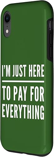 Miniatura 2 de Just Here to Pay Funny Parent Dad Mom Fathers Mothers Day Case for iPhone XR