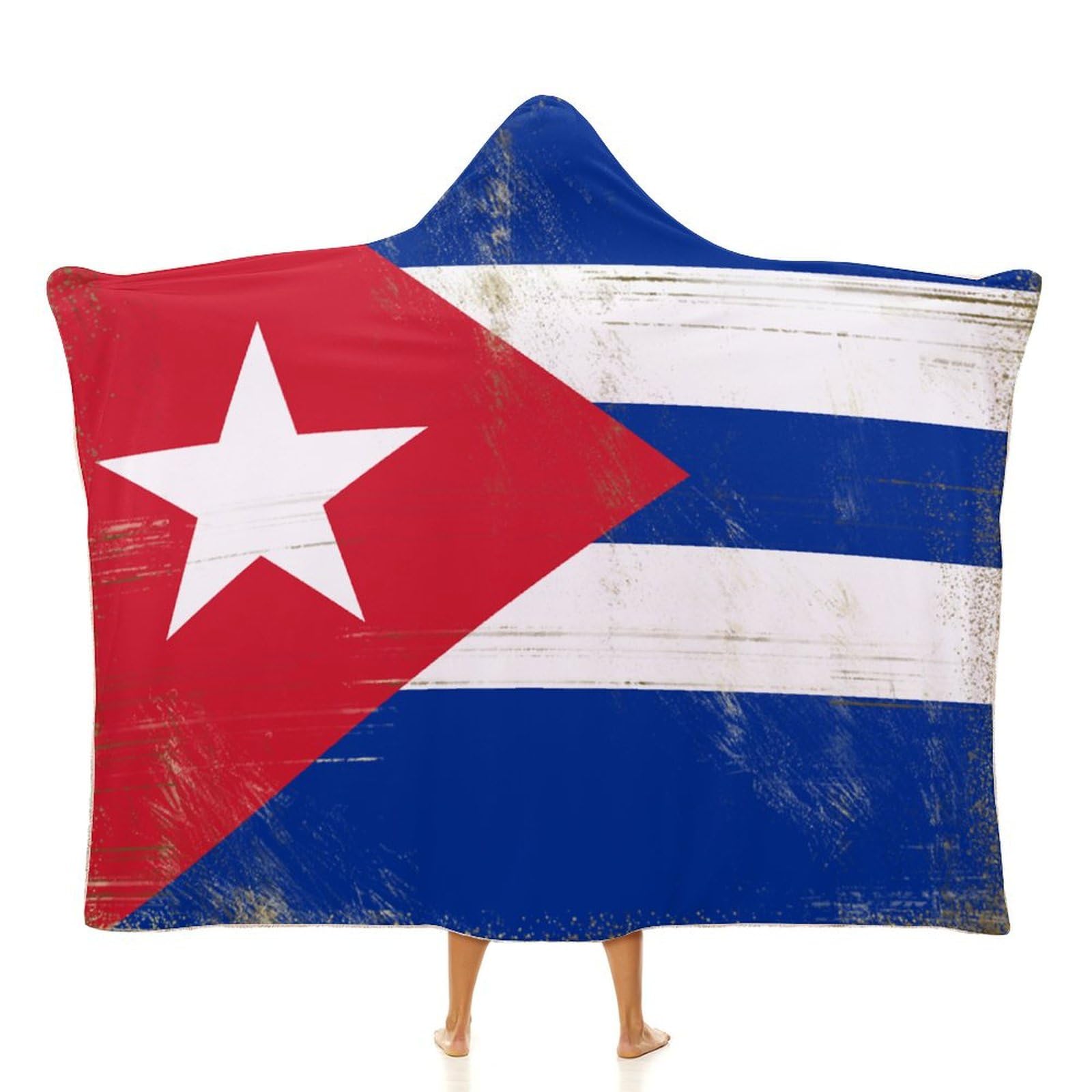 Couverture à capuche Cuba vintage le cadeau idéal pour enfants et adultes