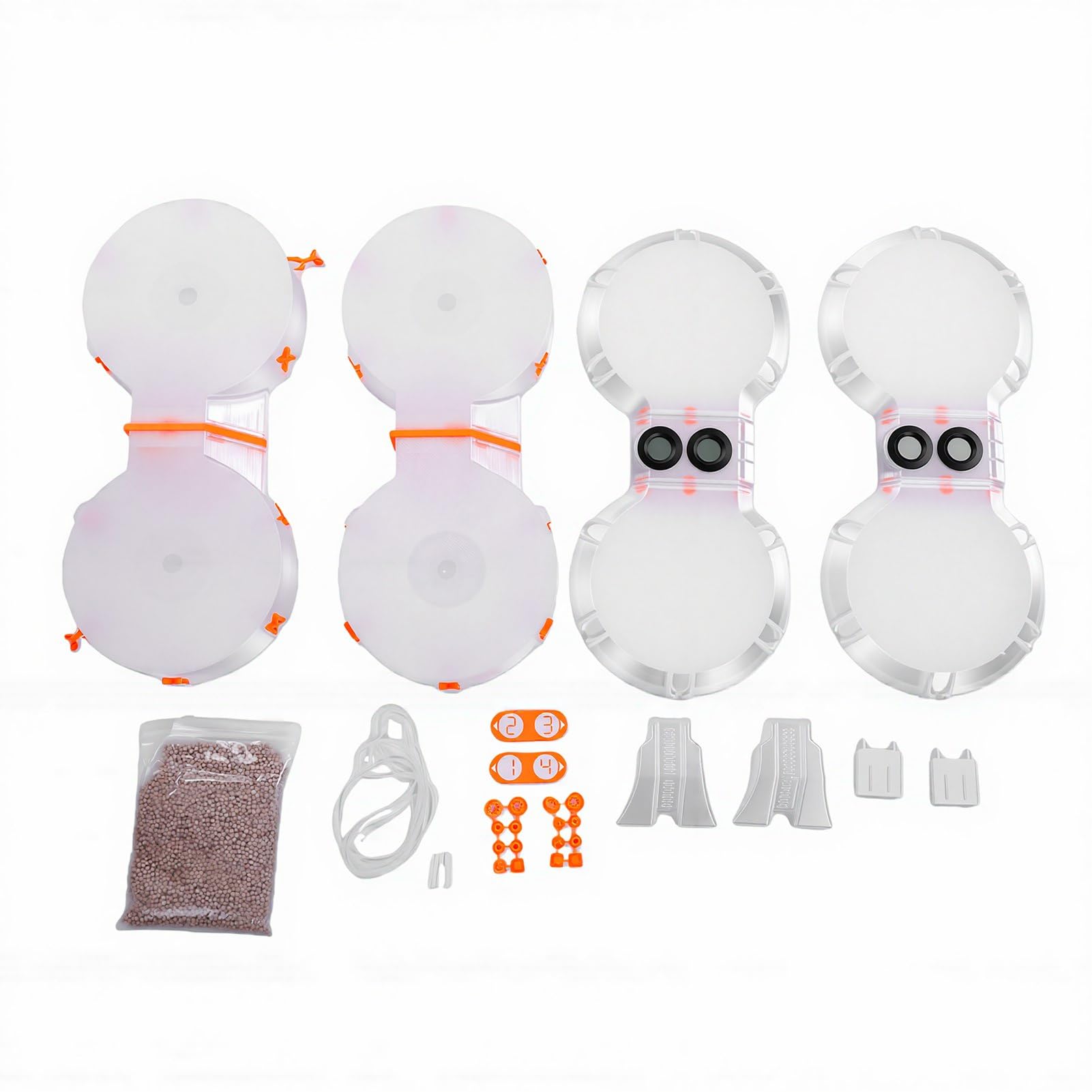 Jeffergarden Caja Secadora de Filamentos Caja de Carrete de Filamento ABS Soporte de Almacenamiento Completamente Sellado para de Impresión 3D A1 A1 Mini Colocación Vertical para Usuarios de