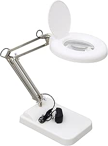 Amazon.com: HQHAOTWU 30 x Table Magnifier Lamp Benchtop Magnifier Glass ...