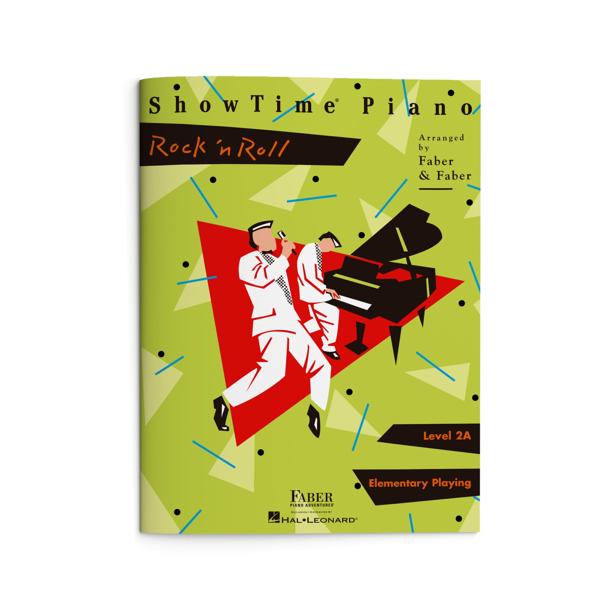 ShowTime Piano: Rock ’n Roll – Level 2A | Beginner Rock Sheet Music for Kids and Students |Easy Arrangements of Classic Hits like Twist and Shout |Faber Piano Method Book for Practice and Performance Paperback – January 1, 2012