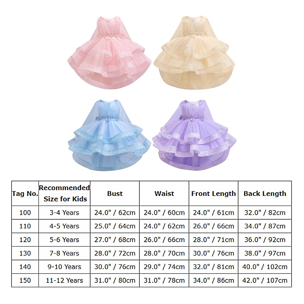 ABEHIK Vestidos de lentejuelas para niñas con malla, sin mangas, vestido poncho para fiesta, vestido de tul para niña de flores, cumpleaños, boda