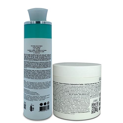 Miniatura 7 de Let Me Be Proteína suavizante 1L/33.8fl.oz + mascarilla de reparación profunda 16.9 fl oz/16.90fl.oz Cuidado del cabello Duo - Tratamiento de fuerza