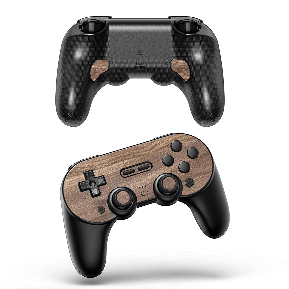 SopiGuard Sticker Skin for 8Bitdo Pro 2 Front Panel Only Vinyl Decal Wrap (Wood Oak)