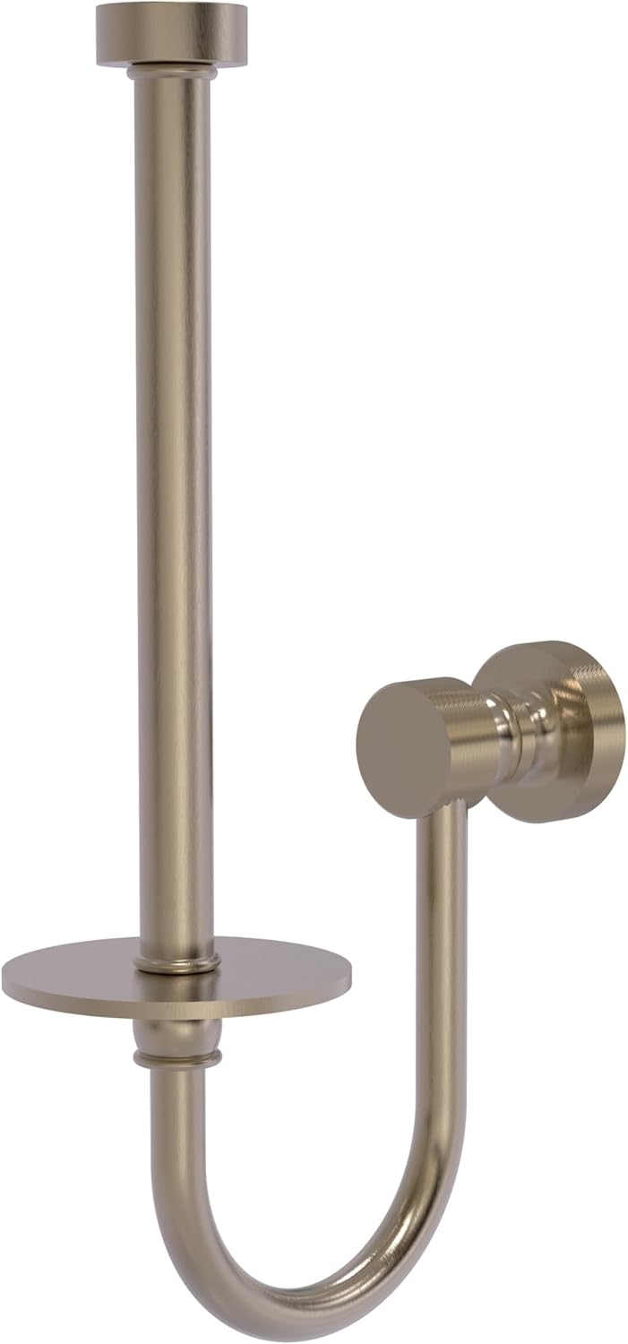 Allied Brass FT-24U-MBL Foxtrot Collection Upright Toilet Tissue Holder, Mediterranean Blue