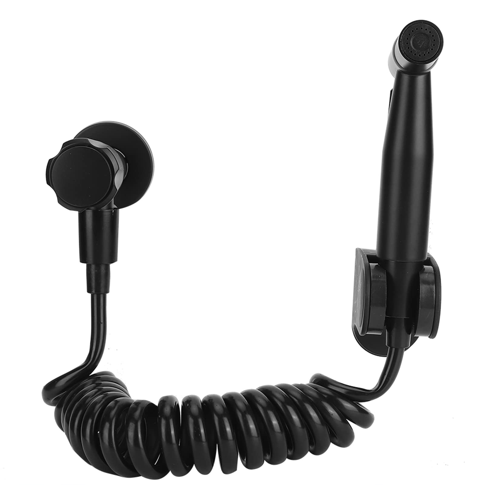 Spruzzatore per Bidet da Bagno, Spruzzatore per Bidet da Bagno G1 / 2 Set di spruzzatori per Bidet con Filettatura in Acciaio Inossidabile per WC da Bagno Stile B Nero