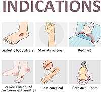 Vista 5 de Apósito de alginato de calcio plateado, paquete individual de 4 x 4 pulgadas, 12 vendajes de alginato ag, vendaje de heridas no adhesivo