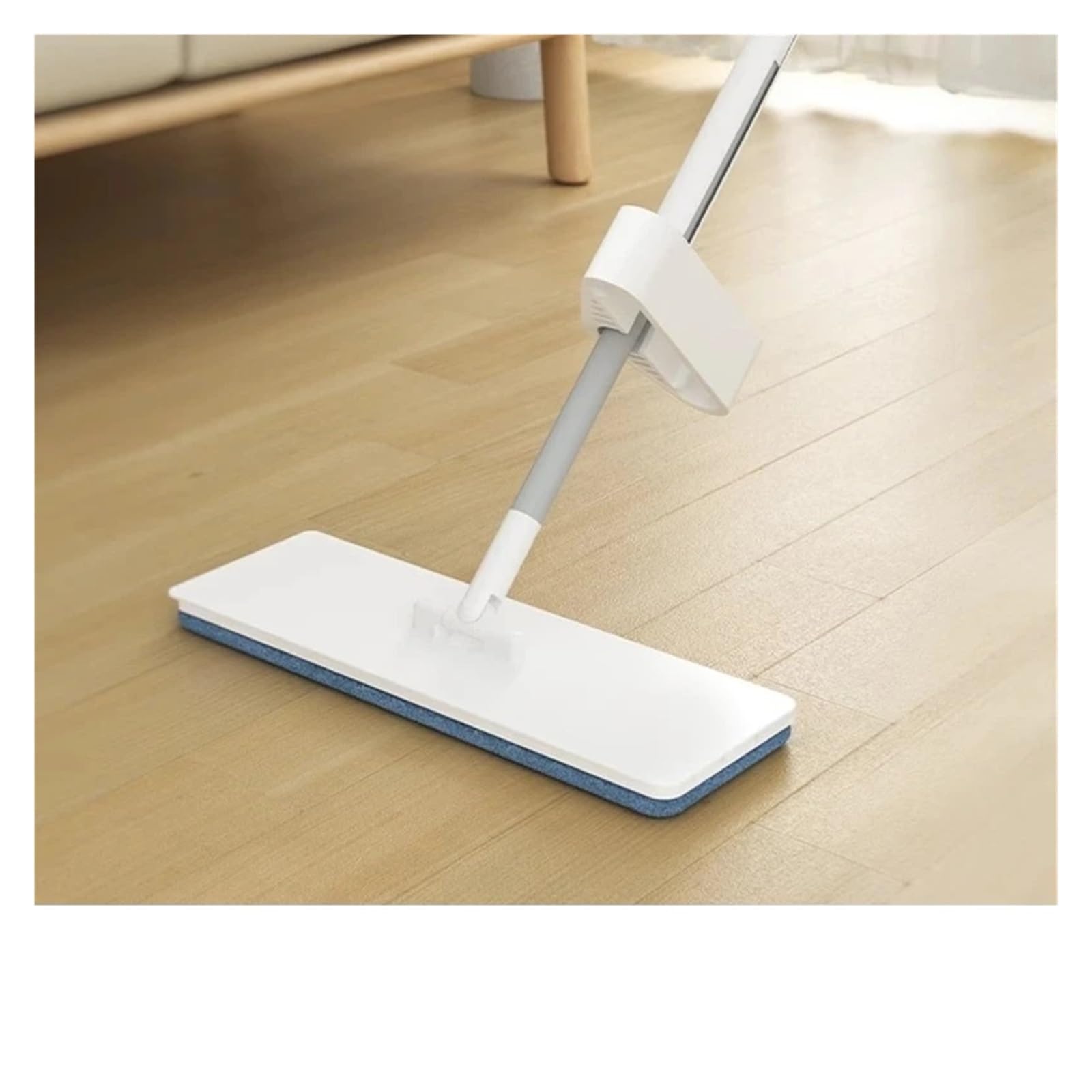 Fregona Plana de Microfibra con rotación de 360°, autoescurridora y raspadora for Limpieza de Cocina y hogar.